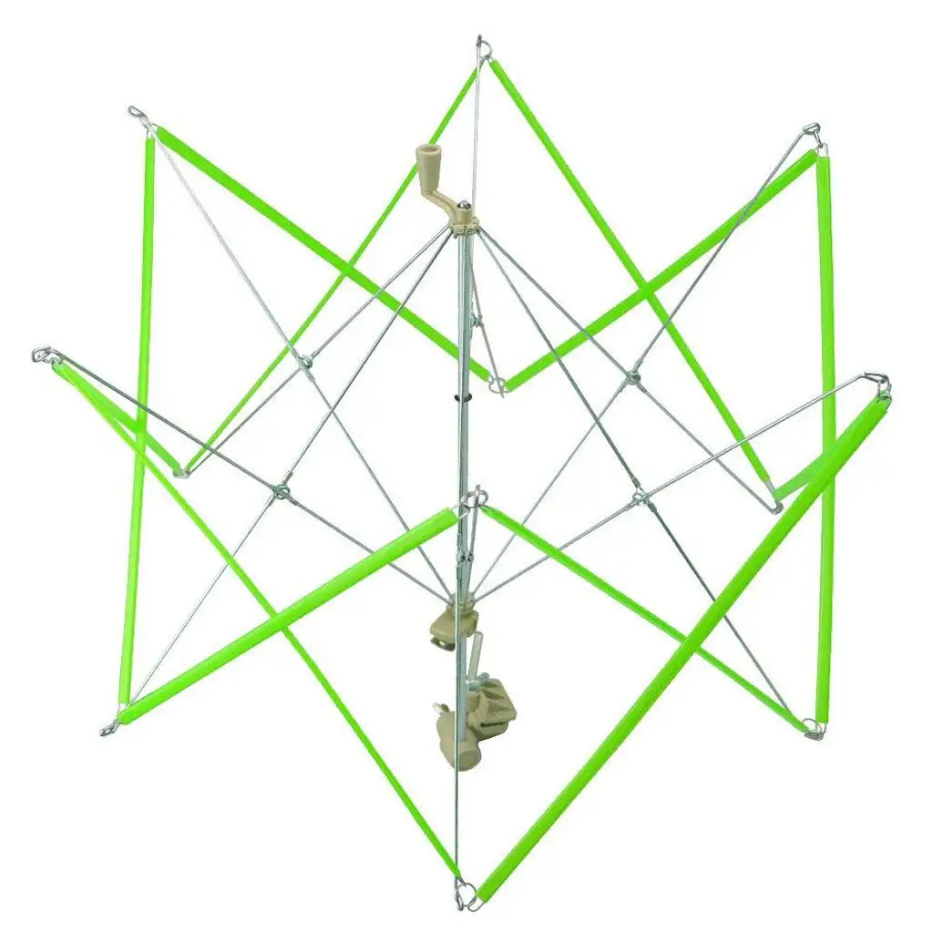 Yarn Winder Machine Umbrella Swift Knitting Tool Green 33cm Plastic for Crochet Wool Winding