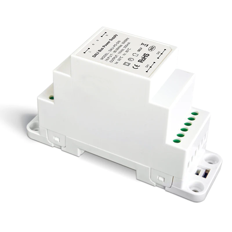 DALI-PS-DIN DALI Bus Power Supply LTECH New Din Rail High Voltage 100V-240VAC 50/60Hz Input 200Aa Output