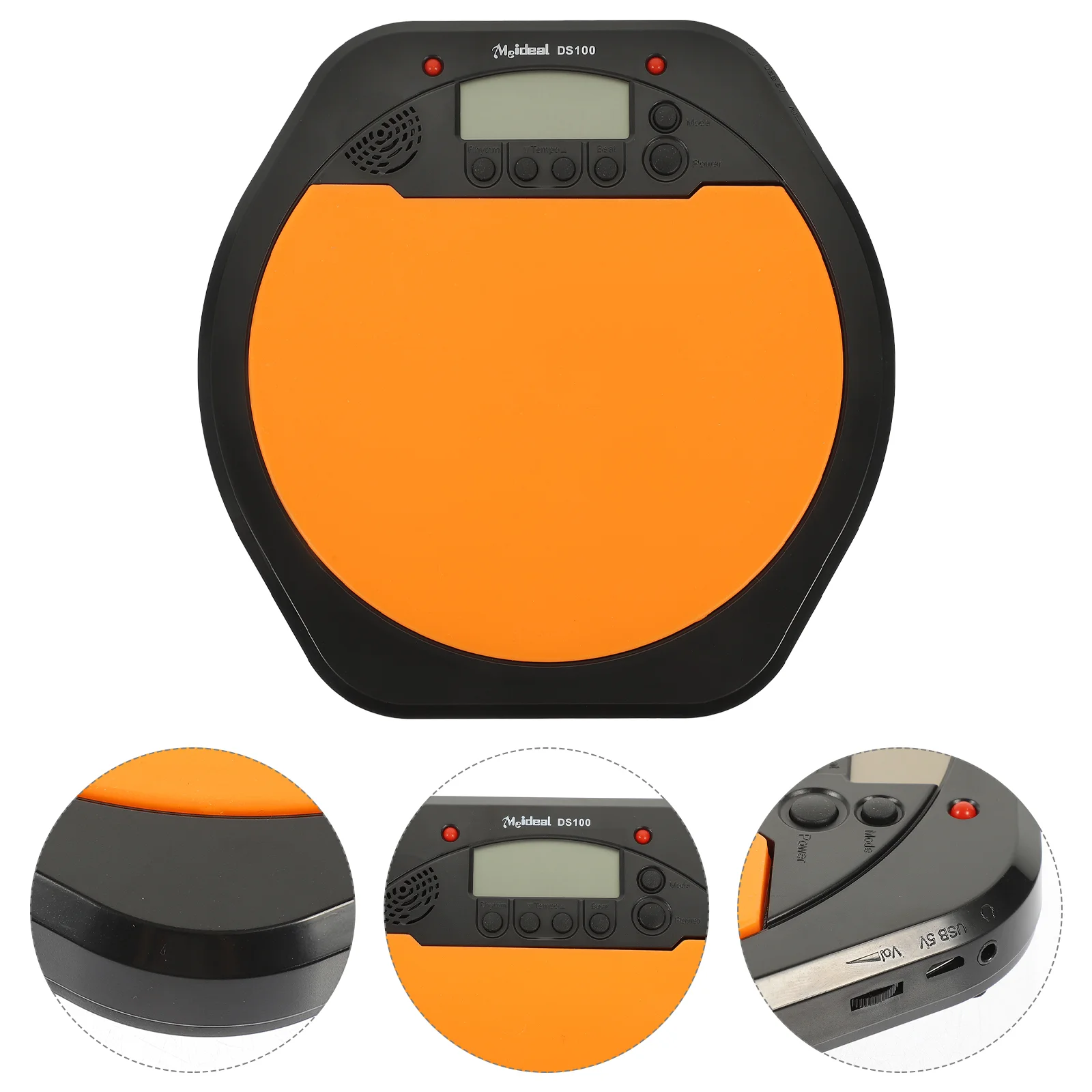 

Electronic Drum Pad Digital Counting Metronome Drum Metronome Drum Simulation Pad Practice Drum Pad