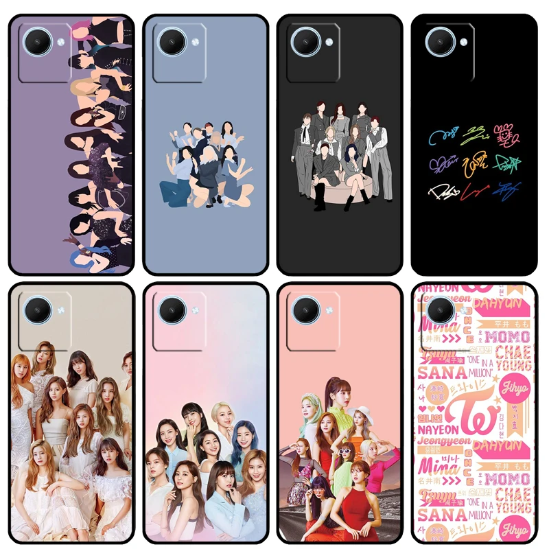 Kpop TWICE Case For Realme 8 9 Pro Plus 10 8i 9i GT Master GT Neo 3 2 T C35 C11 C30 C25s C21 C25 Y