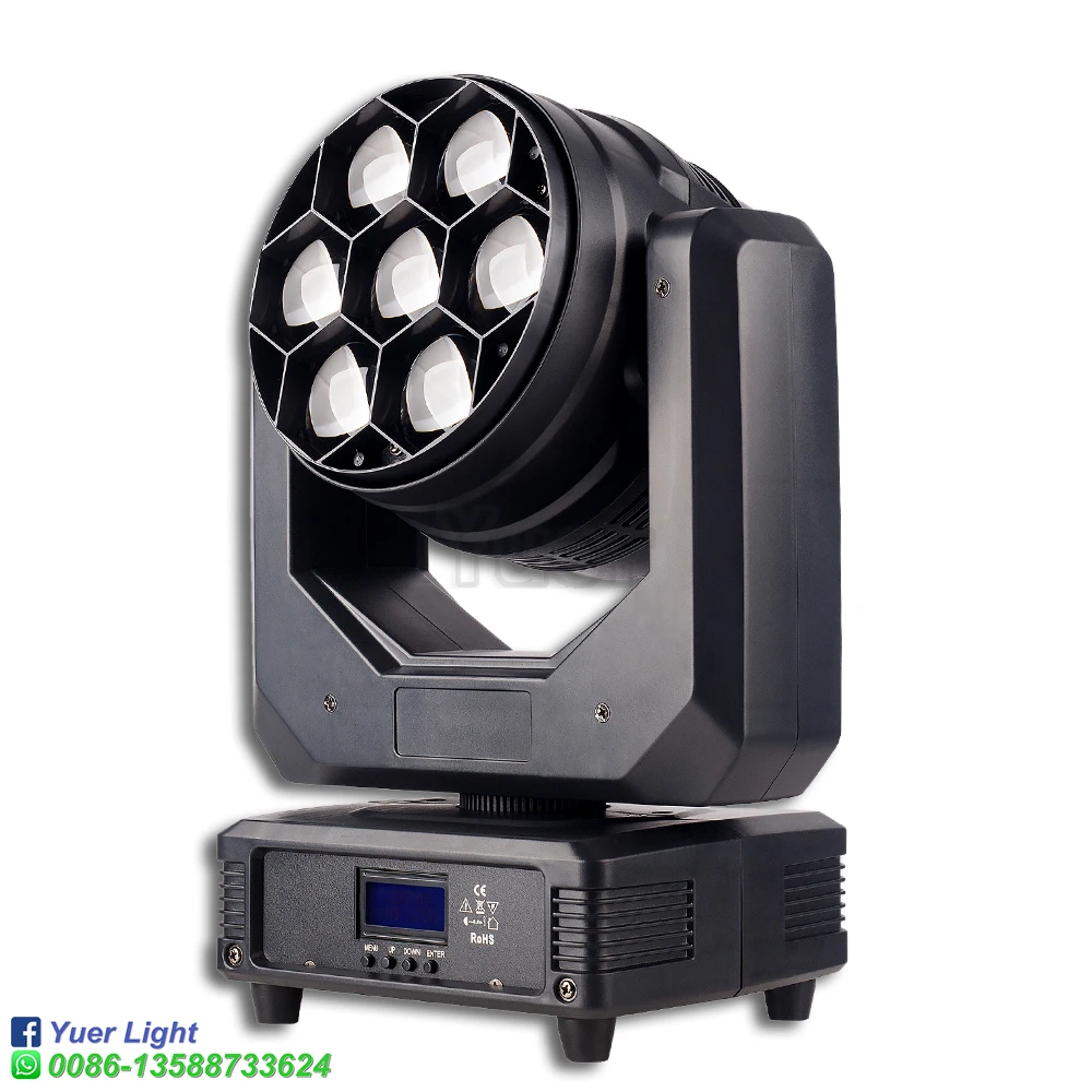 4Pcs/Lot DJ Lights Wash 7x40W LED Moving Head Light Controler Dj Projector Disco Ball Party Wedding Stage Control with DMX512