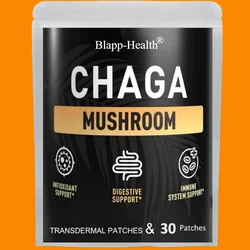 Chaga Mushroom Transdermal Patches For Digestion, Energy, & Immune Support-30 Patches One Month Supply