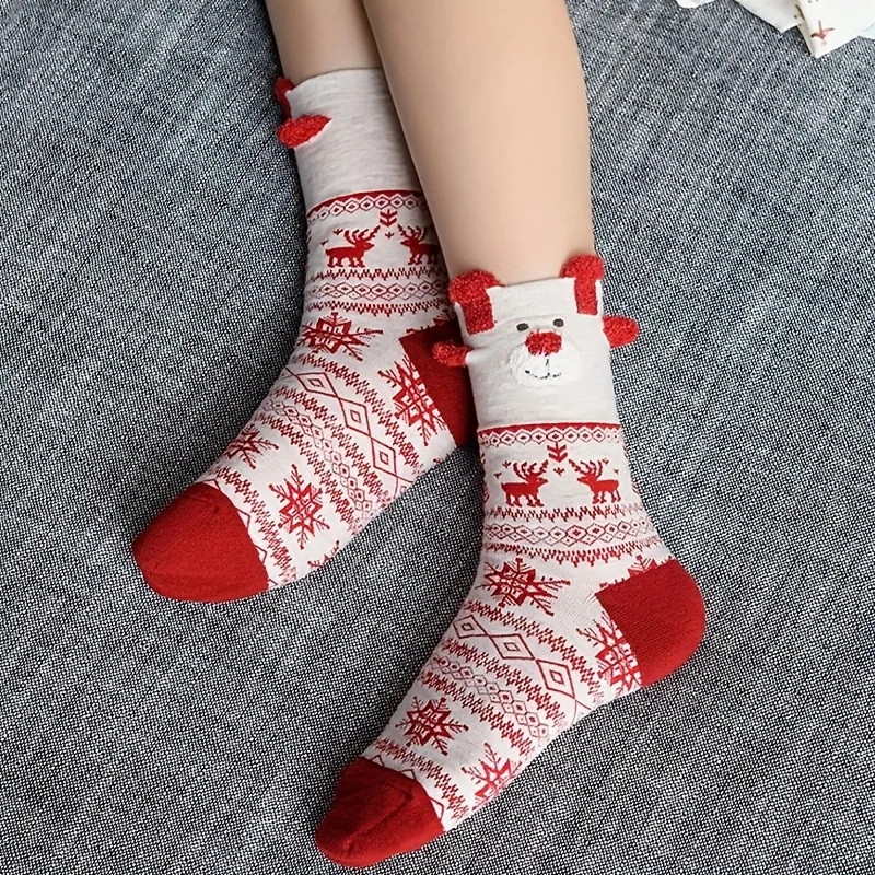 3 paires de chaussettes pour femmes, respirantes, confortables, multicolores, dessin animé, chaussettes décontractées, mode haute qualité, doux, Colorblock Sox femme