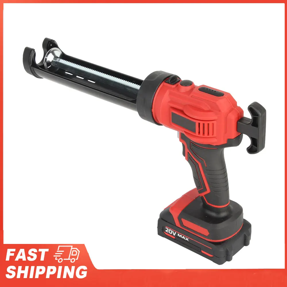 Electric Caulk Gun High Efficiency Easy To Use LED Display Cordless Caulking Gun Speed Adjustable for Home DIY Projects