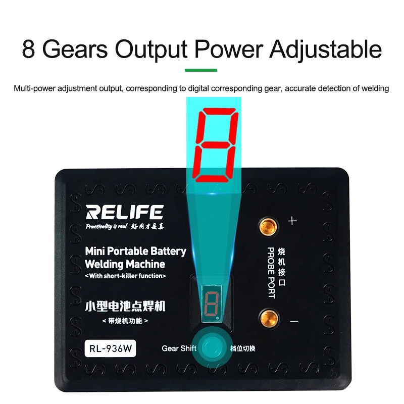 RL-936W V3.0 Small Battery Spot Welder Burn-in spot welding One-handed operation Battery and Steel Plate Replacement