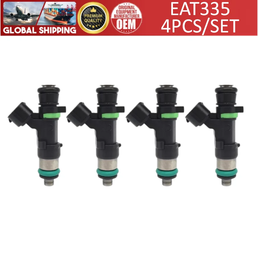 4PCS EAT335 Fuel Injectors For Yamaha Outboard 115HP Engine Mitsubishi COLT 1.3 Lancer 1.6 ASX #6EK-13761-00-00