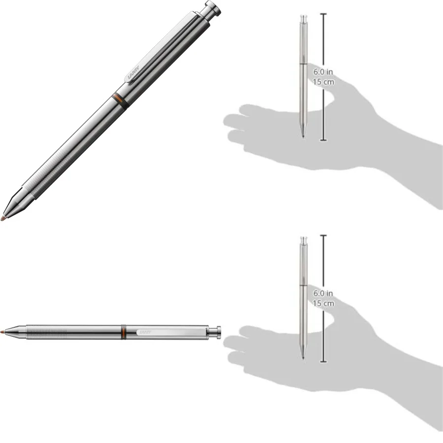 

Многофункциональная ручка LAMY st Twin Pen из нержавеющей стали для прецизионного письма и заметок в офисных исследовании и путешествиях