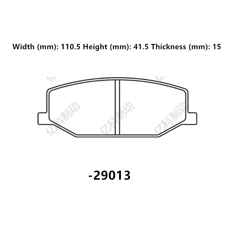 Front Brake Pads-29013 Are Suitable For Suzuki Jimny / Samurai Suv / Lj 80 / Sj 413 Auto Parts D660 Brake Pads 55110-70a00