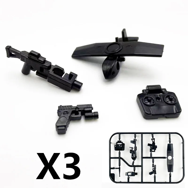 ทหาร MOC อาวุธ Building Block Heavy Machine Gun Gatling M19 NSV ตัวเลขปืนใหญ่ระเบิด Disposal ปืนพก Bullet ของเล่นของขวัญ K013