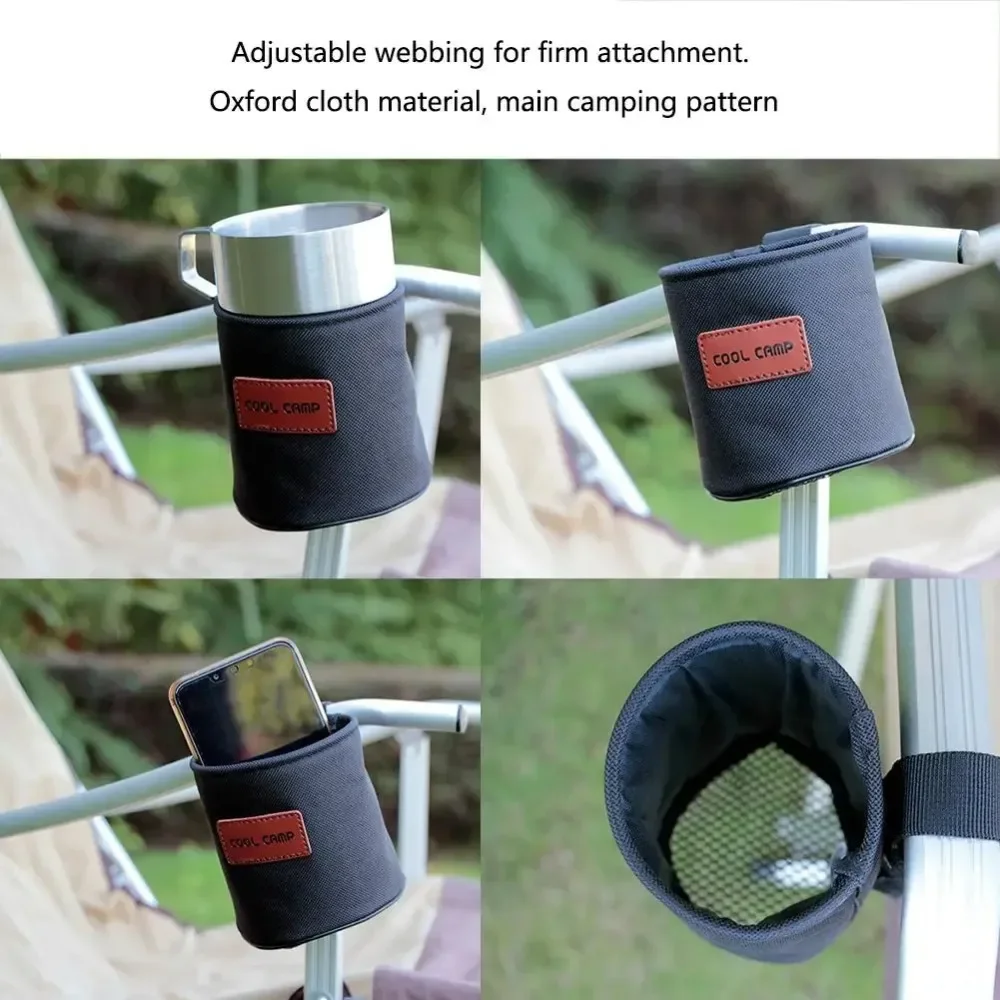 

1PC Outdoor Camping Cup Holder Chair Cup Stand Support Fishing Chair Drinks Tray for Beach Fishing Camping Picnic Portable
