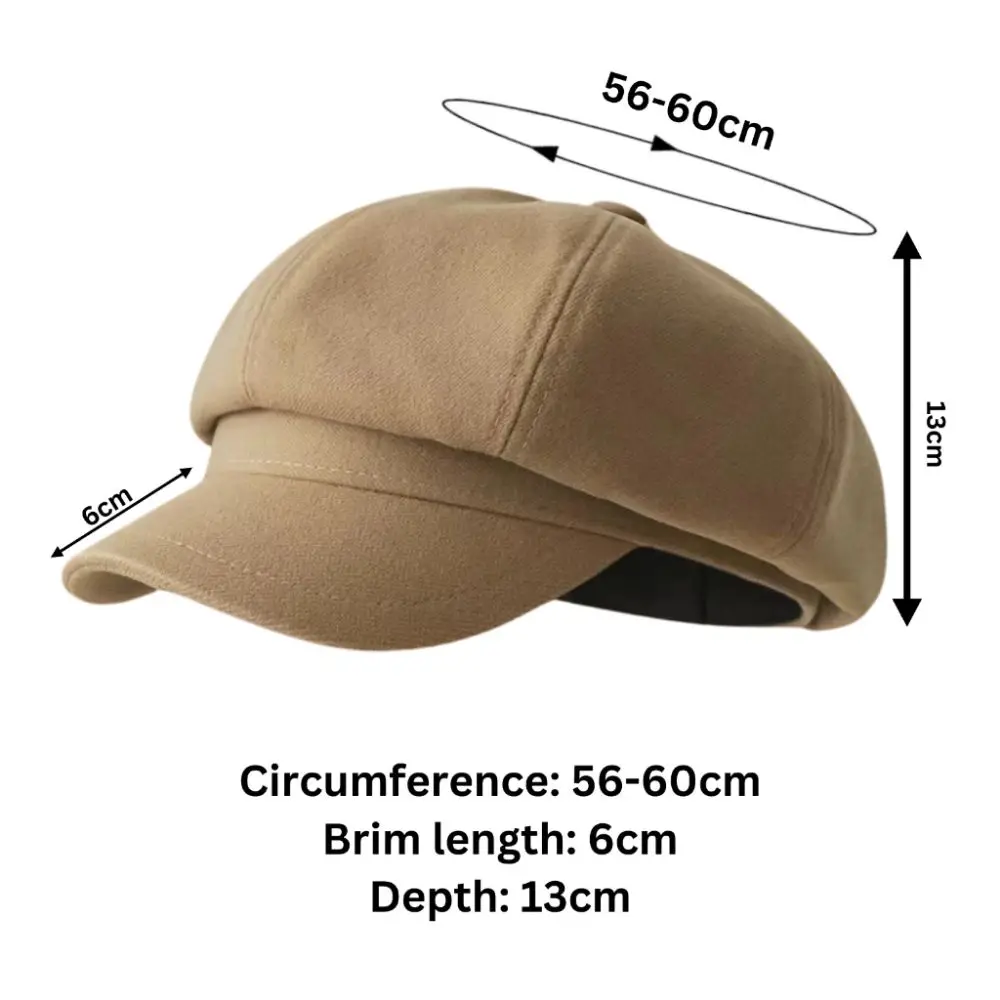 패션 오리혀 레트로 베레모 모자 단색 JK 빈티지 뉴스보이 캡 Y2k 팔각형 페인터 캡 여성용