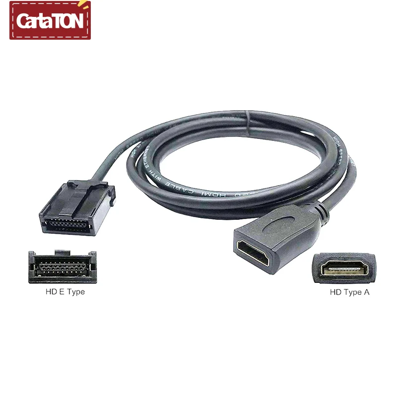 1.5m Automotive HD Cable for Car Audio Video Entertainment System Display HDTV Type E To Type A Converter Cord