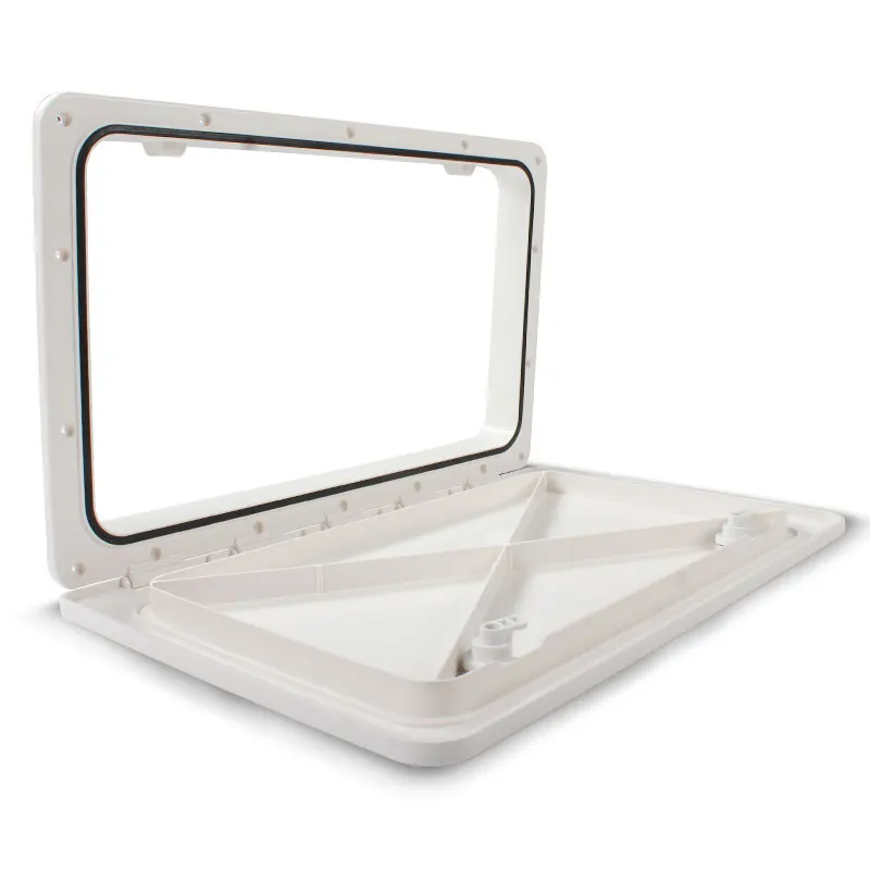 TYTXRV 500*285mm RV Luggage Door White/Black for choice Caravan Camper Hatch Door Lockable Waterproof RV Exterior Parts