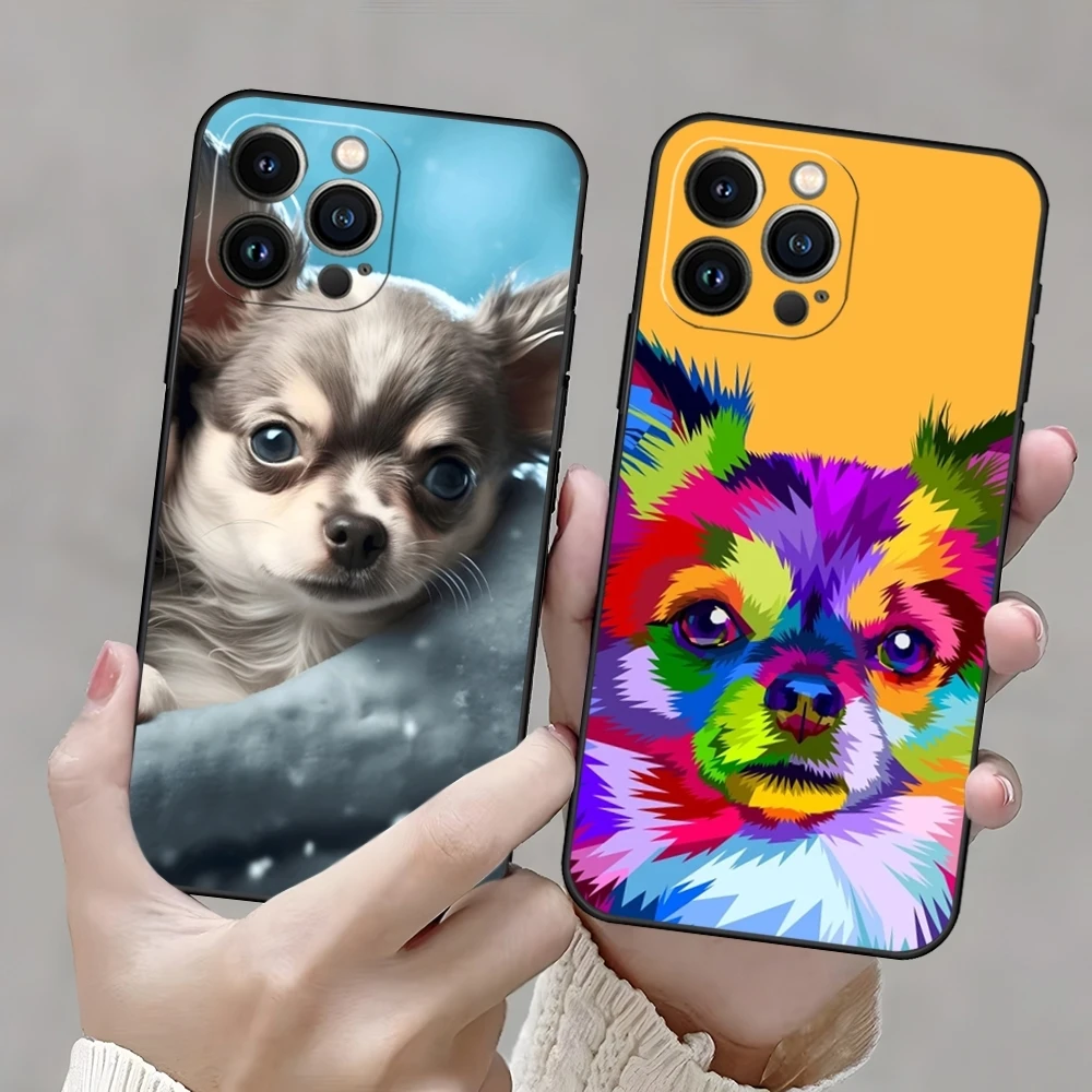 Funda de teléfono Chihuahua Dog para Iphone 13 15 11 17ProMax 16 14 12 Pro Xs Max Mini Xr 8 6 Plus Shell Coque