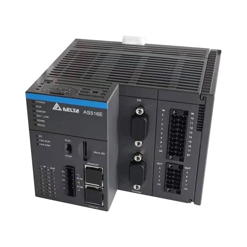 

New PLC AS Series AS516E-B Motion Control Network EtherCAT Programmable Controller