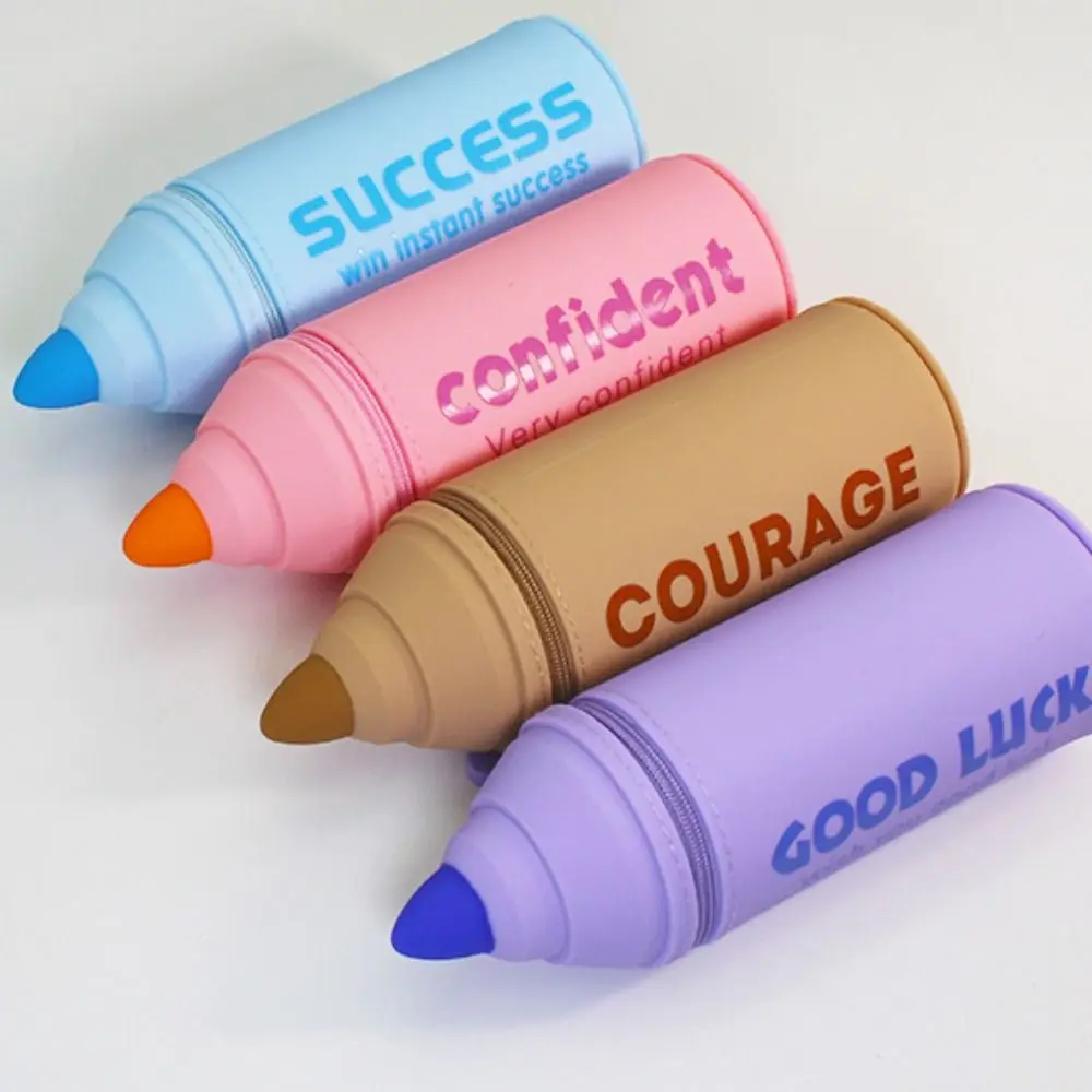 Держатель для ручек в форме маркера, съемная присоска, держатель для кистей для макияжа, силиконовый красочный органайзер для хранения канцелярских принадлежностей, офисный