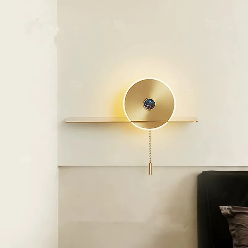 Modern Minimalist And Luxurious Wall Lamp With Cable Switch For Bedroom Bedside Living room Background Wall And Hallway Lighting