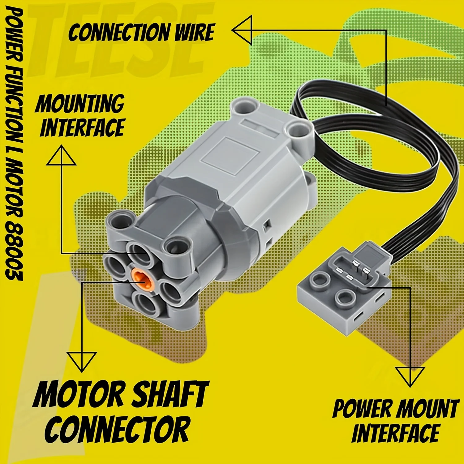 Ensemble moteur technique TEESE 50 pièces, avec câble de commutation de boîtier de batterie, joint universel de vilebrequin, compatible avec les pièces techniques
