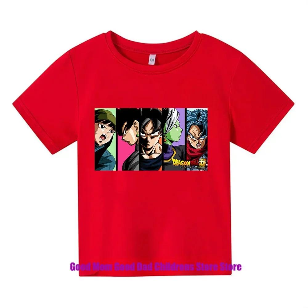 2024 new Dragon Ball Zkakarotte summer cool children\'s t shirt leisure cartoon T-shirt boys and girls 3-15 birthday gift