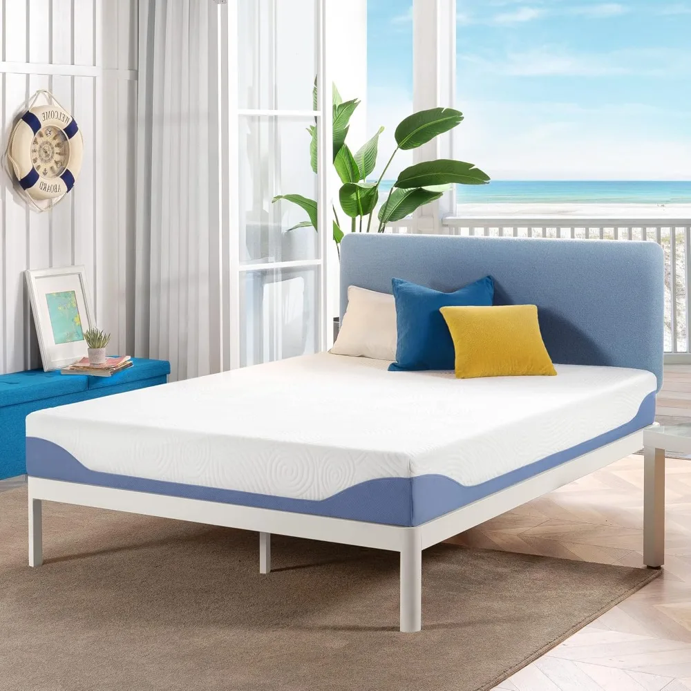 

10 Inch Twin size Mattress Memory Foam Mattress, Cooling Gel Infused, Certified Safe Foams, Mattresses for Bedroom Furniture