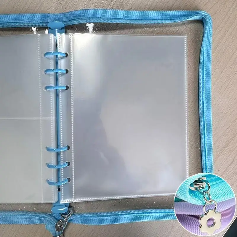 A5 Size Glitter PVC Sticker Album Loose-leaf Notebook Photo Album Case For Instant Camera Star Collection Album