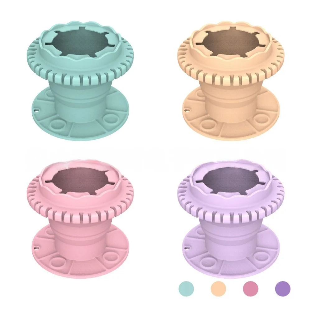 Lavadora de pinceles de pintura plegable, parte inferior de ventosa, soporte antideslizante 2 en 1, soporte para pinceles, bandejas de paleta