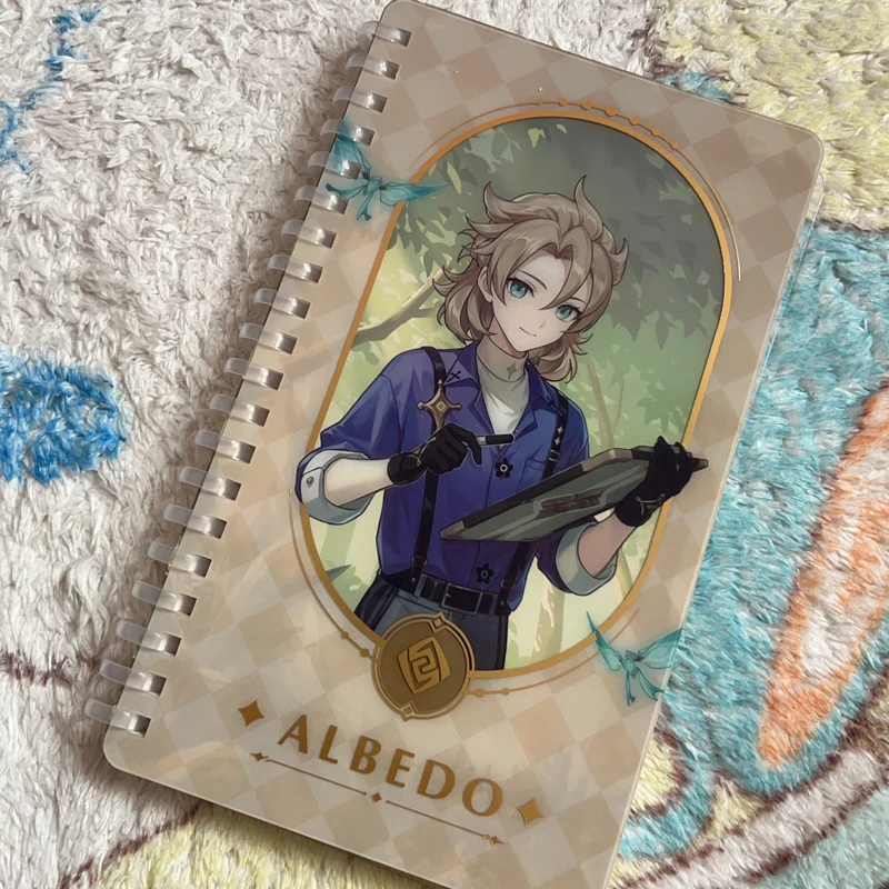 Mihoyo Game Impact Official Forest Adventures Series Joint Peripheral Stationery Tighnari Albedo Notebook Badge Color Paper