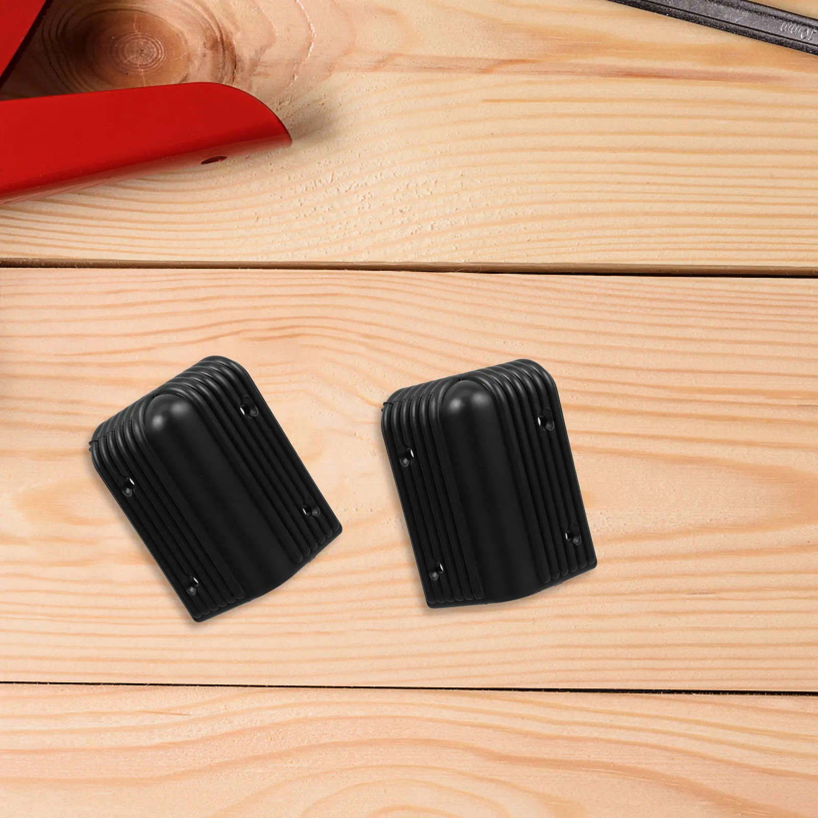 

12 pcs Black Plastic Speaker Corner Guards Thickened Triangle Protectors For Furniture Table Edge Anti-Collision