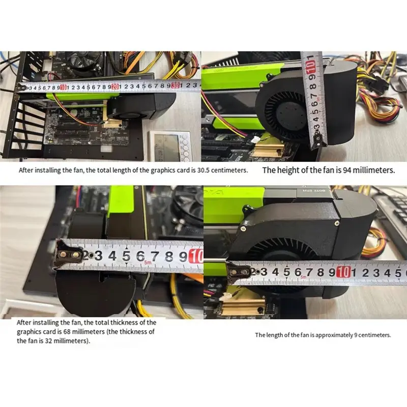 Hot Selling-For Tesla P100 P40 M40 K80 V100 Graphics Card Active Cooling Kit Retrofit Design,For Tesla P100 P40 M40 K80 V100 Gra