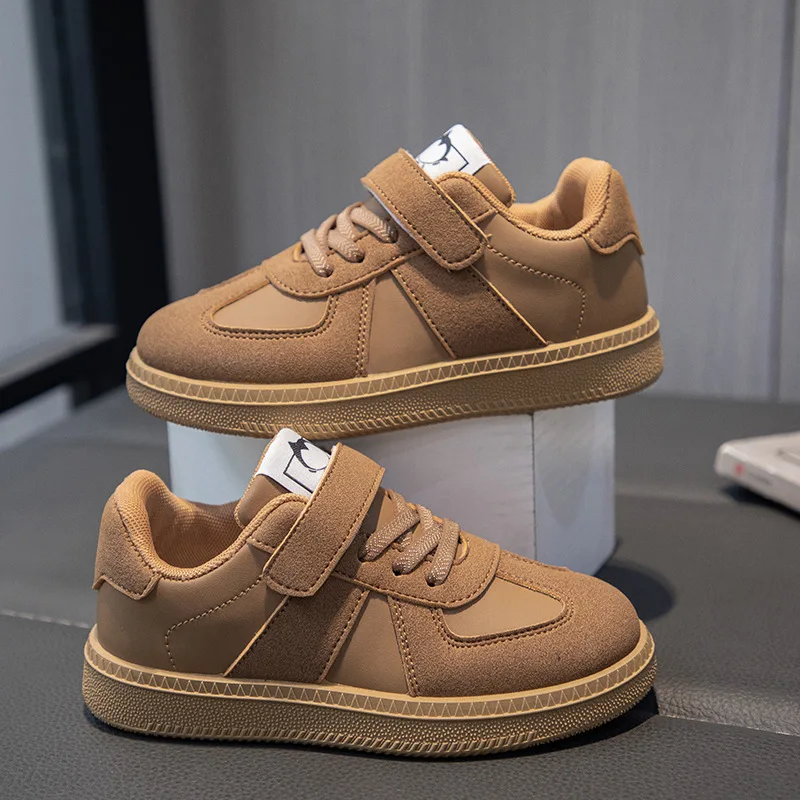 

Детские спортивные кроссовки с противоскользящей подошвой, повседневные плоские кеды для мальчиков и девочек, легкие прогулочные кроссовки для малышей, уличные детские кроссовки.