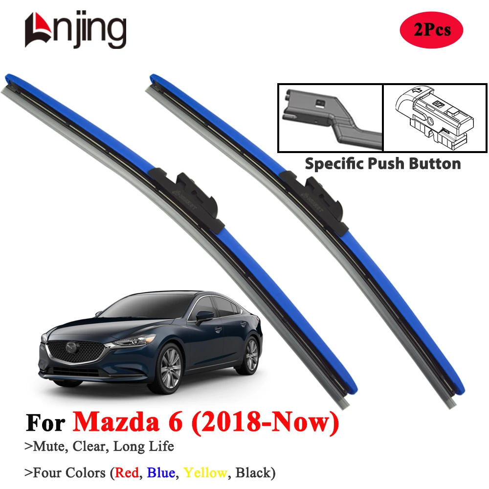 

LNJING Colorful Wiper Blades For Mazda 6 2018-Now
