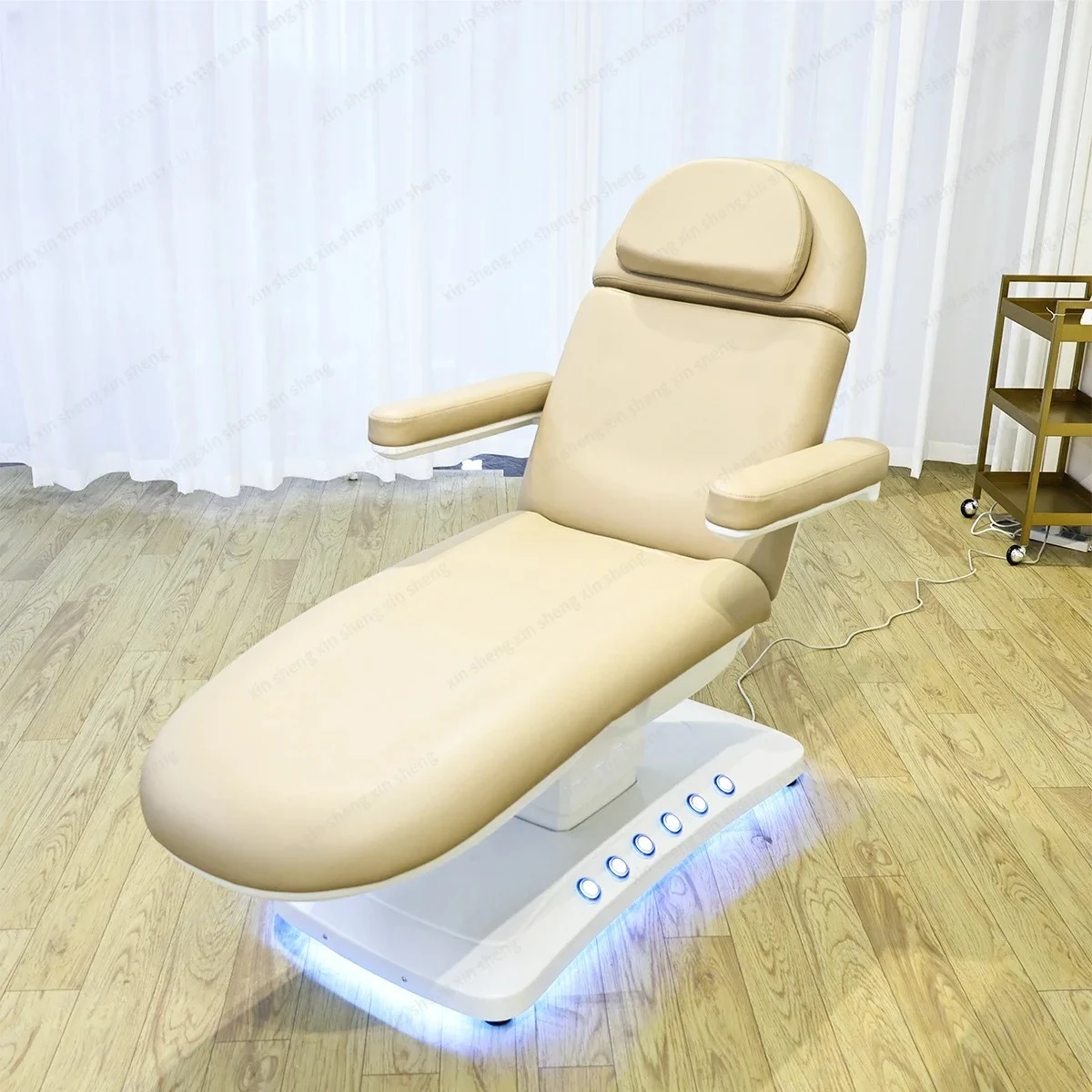 Push-button Control Electric Lifting Adjustment Integrated Bed and Chair Beauty Salon Nursing Service Furniture