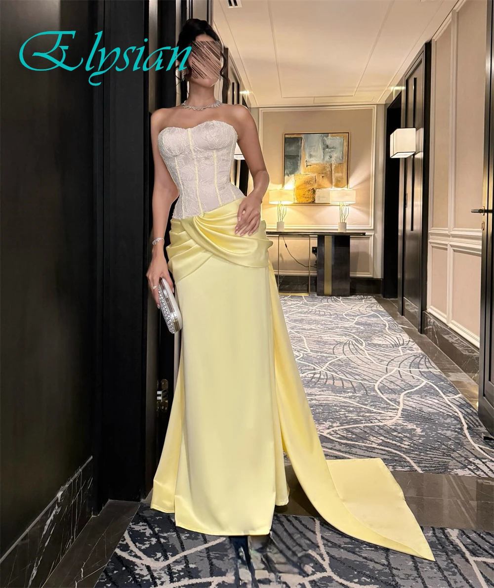 ชุดราตรีสุดหรูแบบสั่งตัดคุณภาพสูง ดีไซน์เกาะอก แขนกุด สง่างาม พร้อมชายกระโปรงยาวแบบคลาสสิก เหมาะสำหรับงานพิเศษ