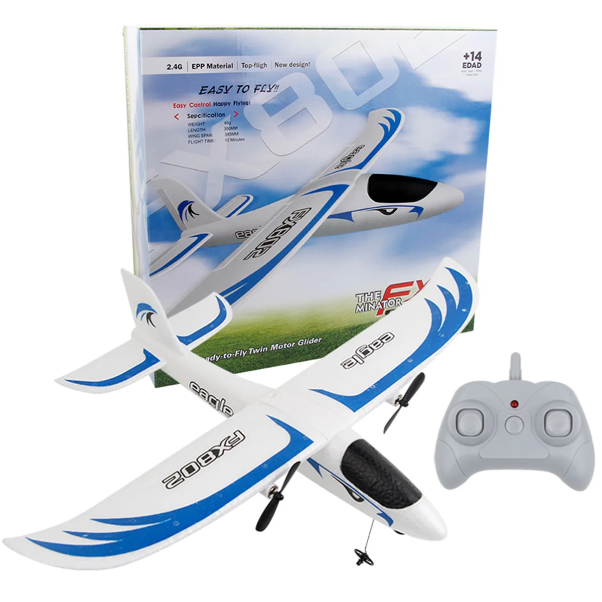 Planeador de Control remoto Fx802 para niños, modelo de avión de ala fija, juguetes de espuma para exteriores, regalos para adolescentes, nuevo, 2024