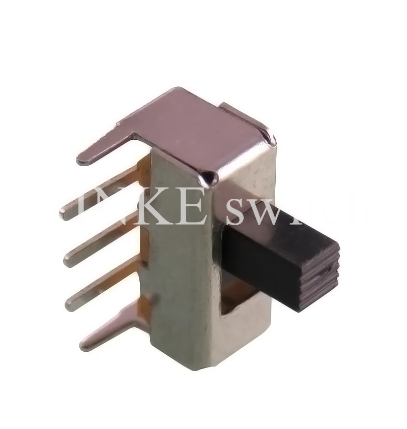 20pcs SS12F23 Toggle switch horizontal SS-12F23 4MM five-foot toggle switch 1P2T SPDT Miniature Slide Switch