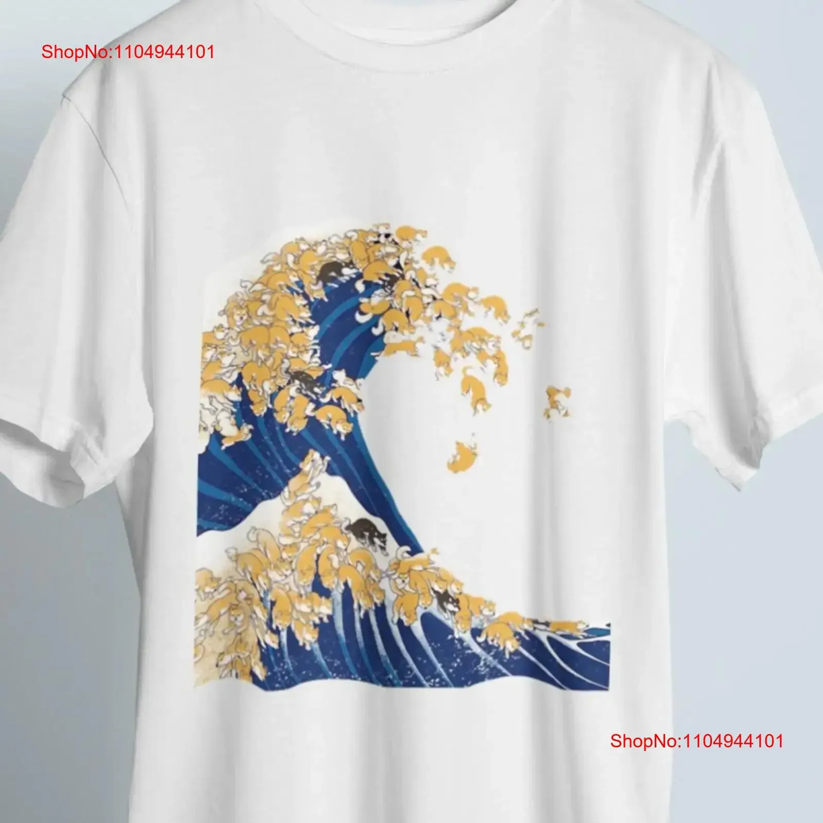

Shiba Inu The Great Wave Night Scene Classic T Shirt Japanese Inspired Kanagawa 1992 Culture Weave vintage Washed Soft