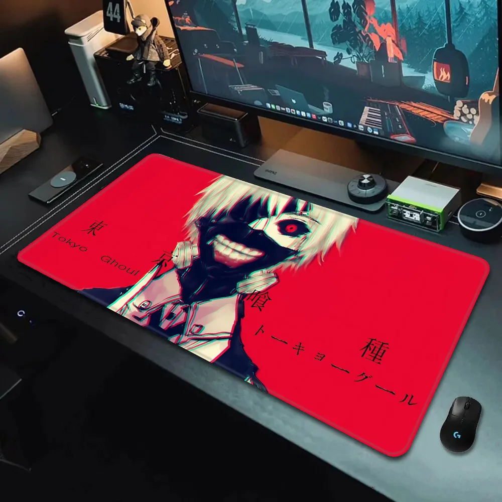 Tokyo Ghoul Mousepad HD Printing Computer Gamers Locking Edge Non-slip Mouse Pad XXL90x40cm Keyboard PC Desk Pad