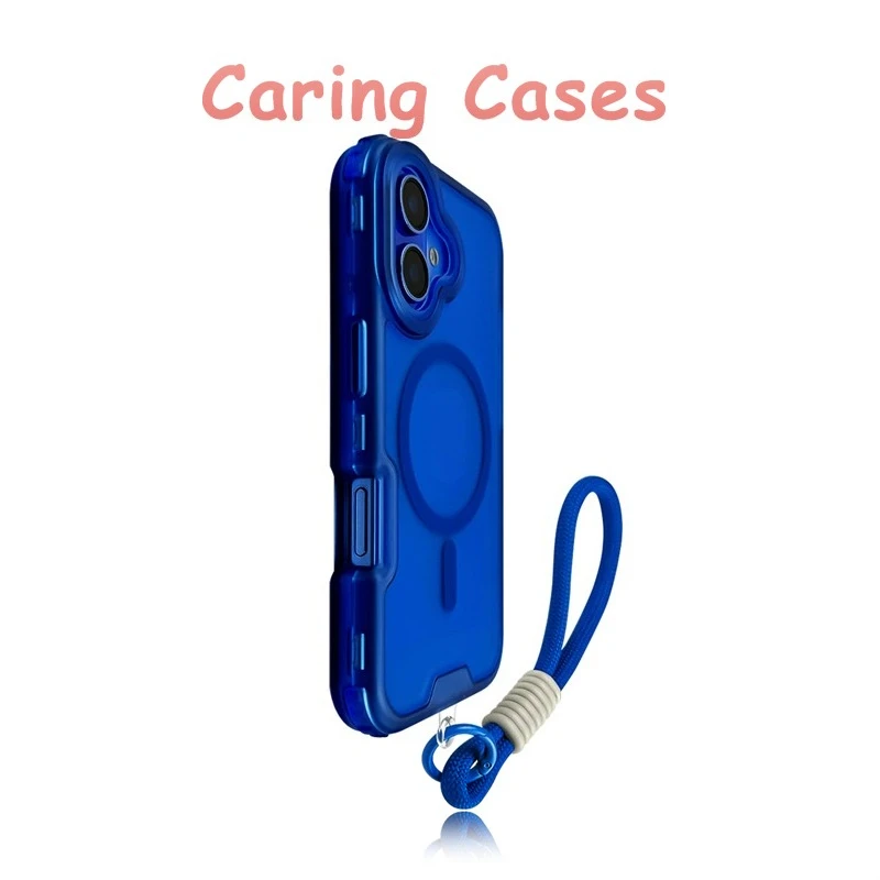 حافظة لهاتف آيفون 16 برو ماكس ذات ملمس مغناطيسي 3 في 1 غطاء عصري سميك ومتين متوافق مع هاتف آيفون 15 14 13 12 11