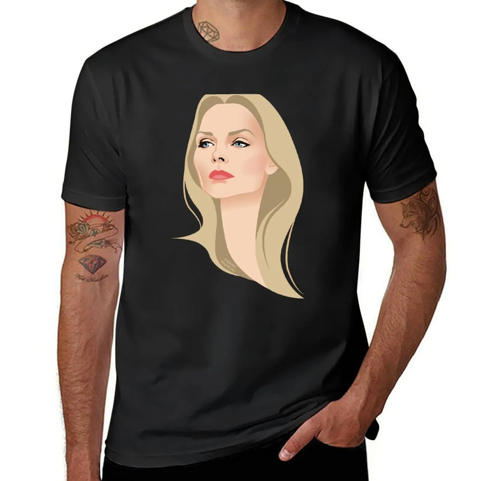 Camiseta de Michelle para hombre, camisa gráfica de secado rápido, hip hop