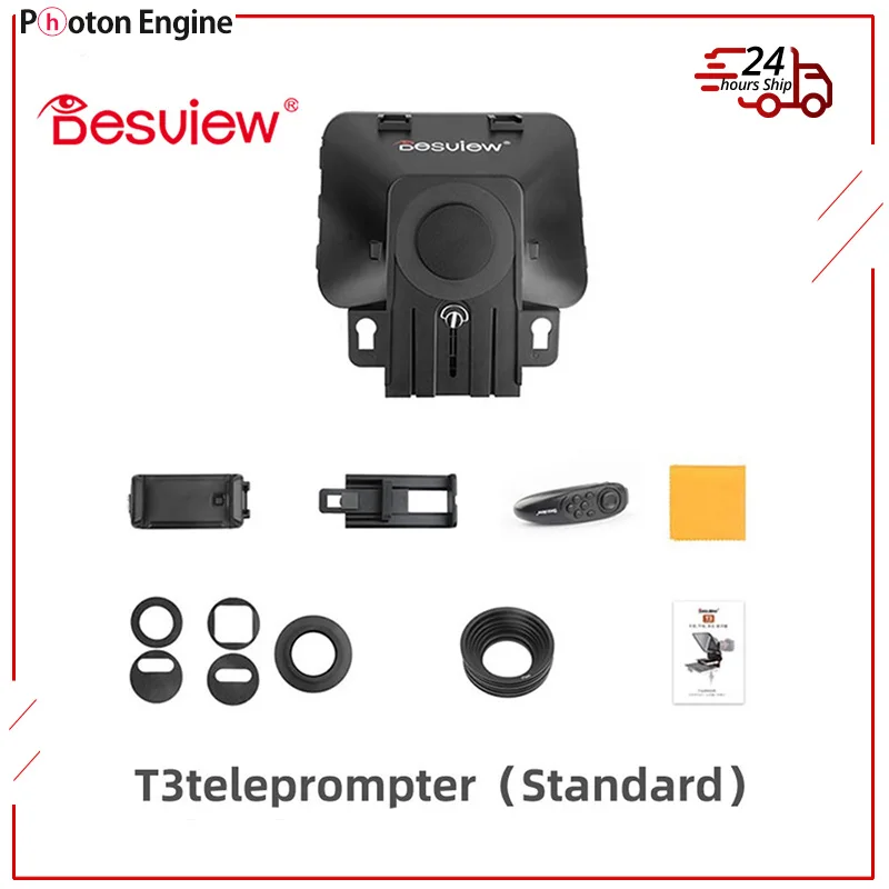 Bestview T3 Interview Teleprompter Big Screen Prompter Professional Anchorman Host for DSLR Camera iPad Smartphone video Prompte