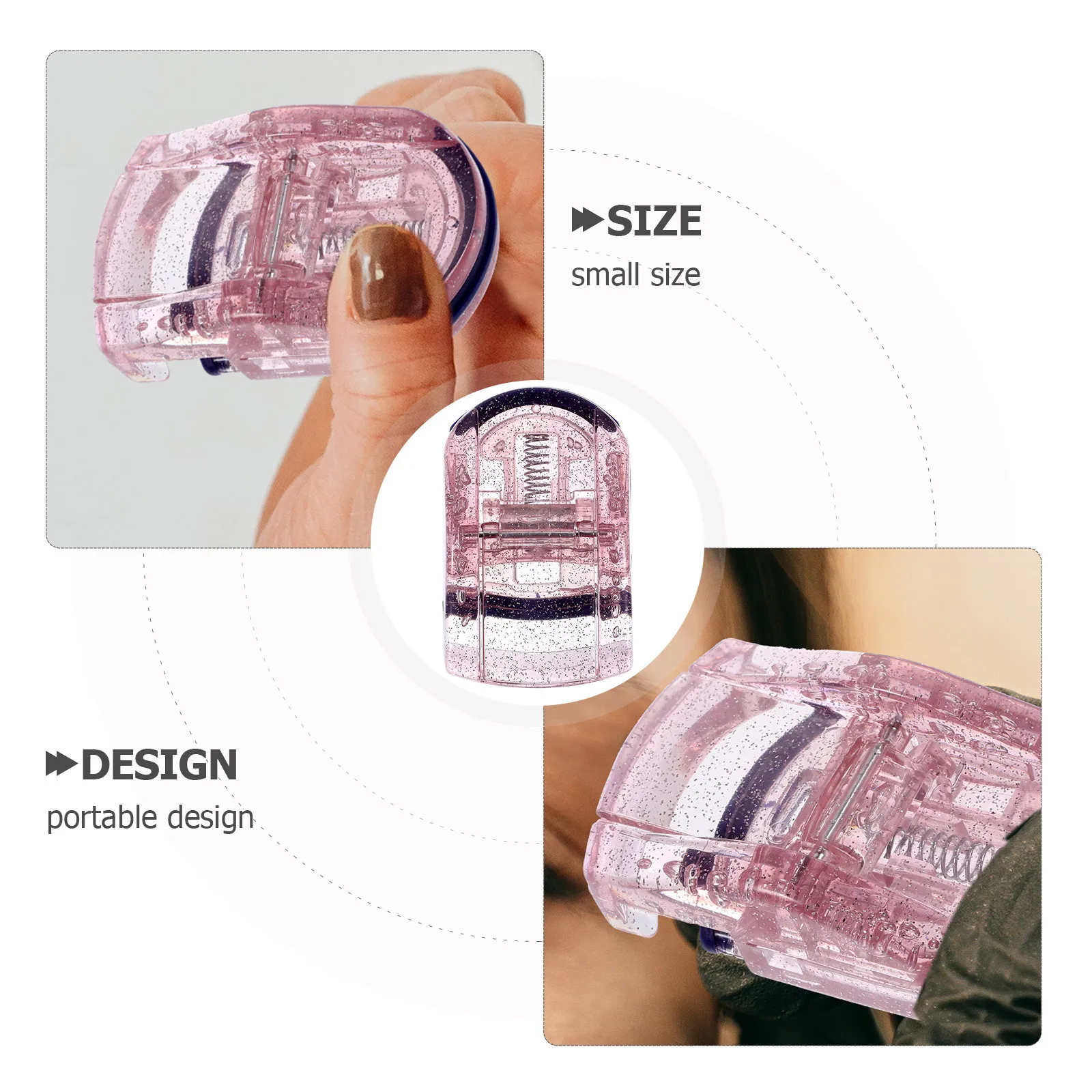 

2Pcs Portable Eyelash Curler Replacement Silicone Pads Compact Travel Lash Curlers Eyelash Curling Tool Eye Makeup Accessories