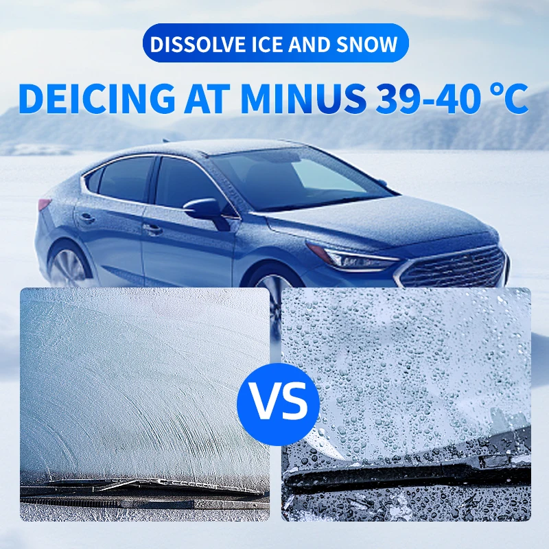 Car snowmelt Front windscreen de-icer De-icing spray Quick defrosting and defrosting to prevent secondary icing