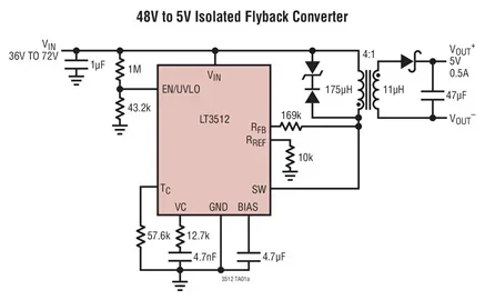LT3512EMS LT3512IMS LT3512HMS LT3512 - Monolithic High Voltage Isolated Flyback Converter