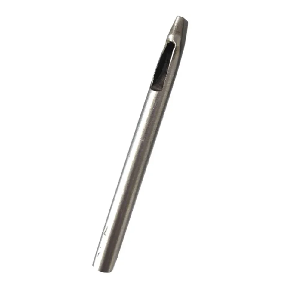 Metal Hole Digger for Fixing Tarpaulins and Garden Gazebo Screens Featuring Oval Screw Buckles and Rotating Latch Design