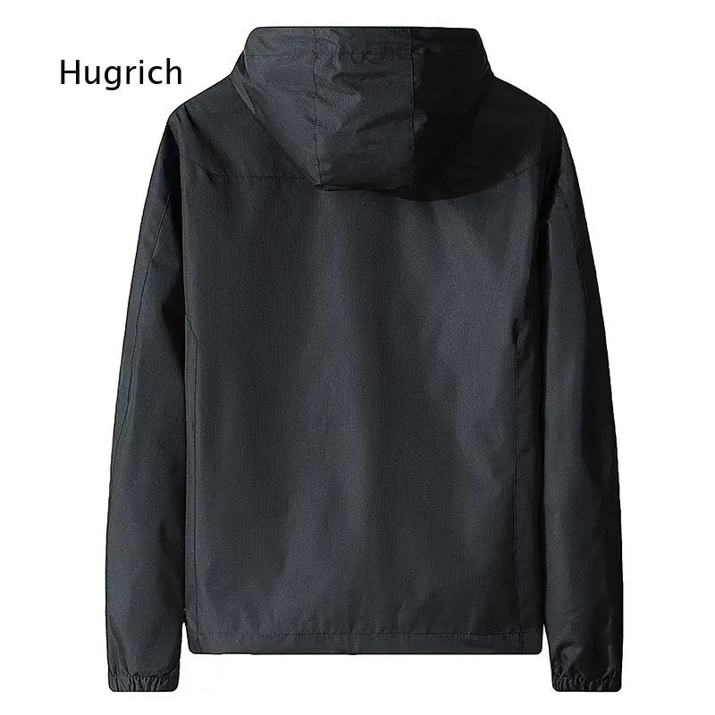 Cross Border Autumn Outerwear Men Sport Jacket Windproof Water Resistant Plus Size Thin Windbreaker Support Custom Logo For Grou
