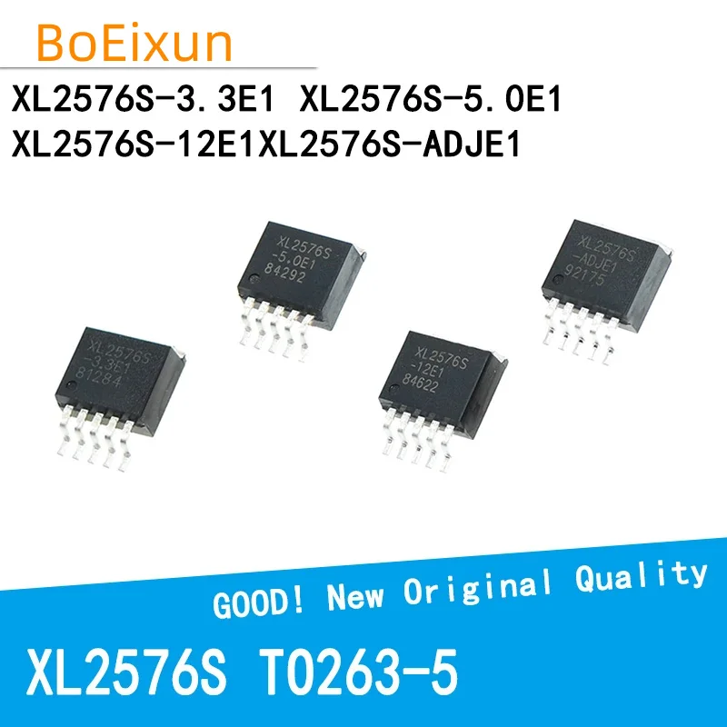 10 PCS/LOT XL2576S XL2576S-3.3E1XL2576S-5.0E1 XL2576S-12E1XL2576S-ADJE1 TO263 TO263-5 XL2576 Voltage Regulator Chip New