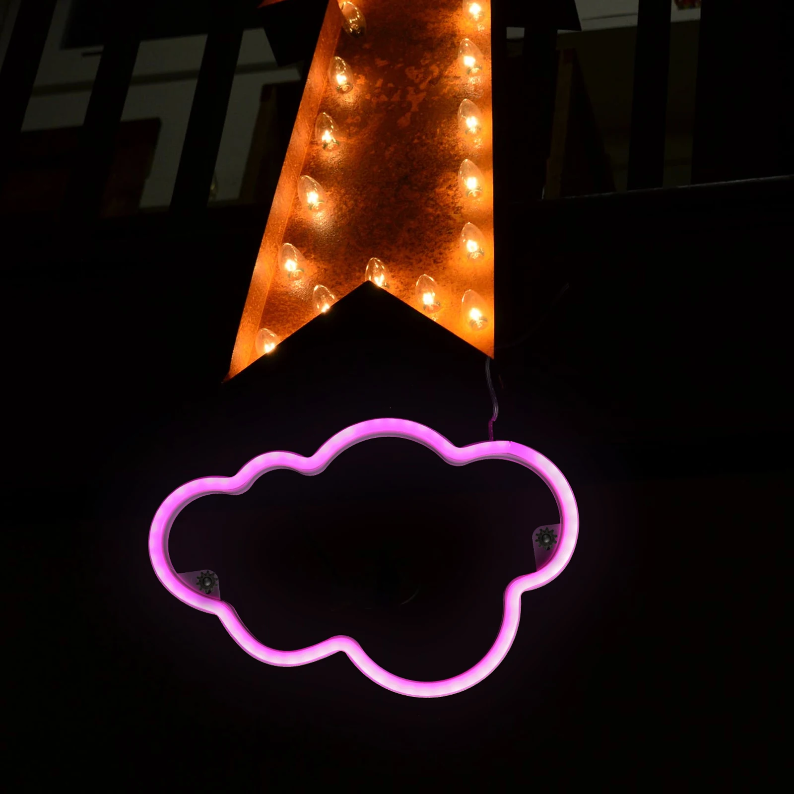 

Cloud Neon Sign Light Shape LED Lights Decor Home Party Festival Atmosphere Lamps Warm Unique Chic Romantic Holiday