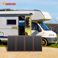 DOKIO 18V Foldable Solar Panel With Portable 12V Charger For Camping/Powerbank/Battery/Home 300W Solar Kit