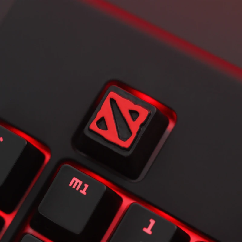 Imagem -04 - Dota Game Keyboard Key Cap Artesão 3d Key Cap Zinco Alumínio Liga Metal Keycaps Cherry mx Teclado Mecânico r4