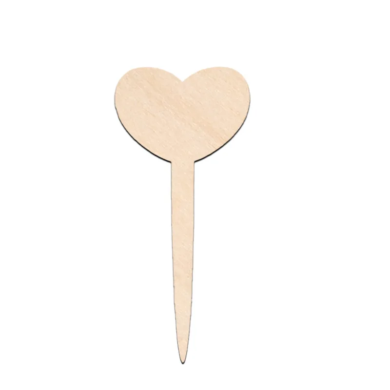 

Wooden Heart Shaped Eco-friendly Gardening Nursery Planter Herb Planting Tools Wooden Labels Plant Labels Garden Labels D1